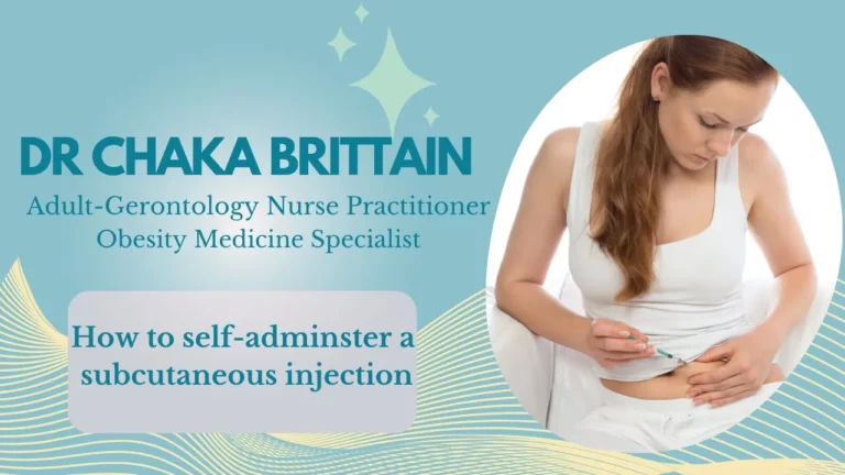 How to give yourself an injection