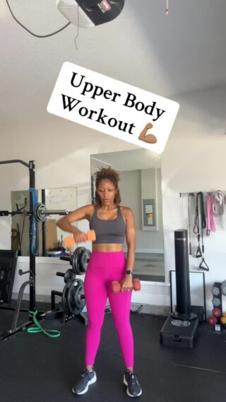Let’s put in that upper body work friends!! 
I always end my upper body days with a burnout to get my heart rate up…standing and curling dumbbells is great for using up your carb stores..not so great for fat burning 😜

Complete each exercise for 10-12 reps -challenge yourself with the weight!! 
Complete 3 sets.
The burnout- 
—>frog jumps 45s
Rest 15s
—> squat rotation 45s
Rest 15s
—> standing overhead march 45s
Rest 15s
REPEAT until 10min is up

No excuses friends!! Let’s get it! 💪🏽
#upperbodyworkouts #weightloss #bodygoals #lowerbodyworkout #reels